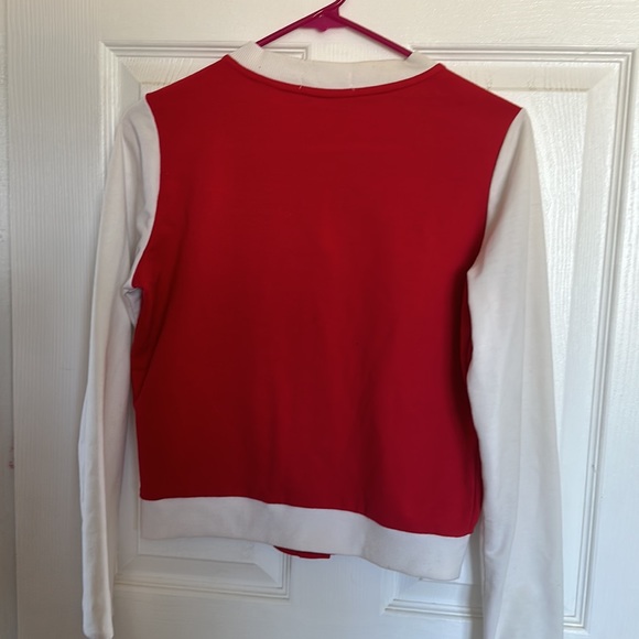 Forever 21 Red White Varsity Letterman Jacket - Picture 2 of 4